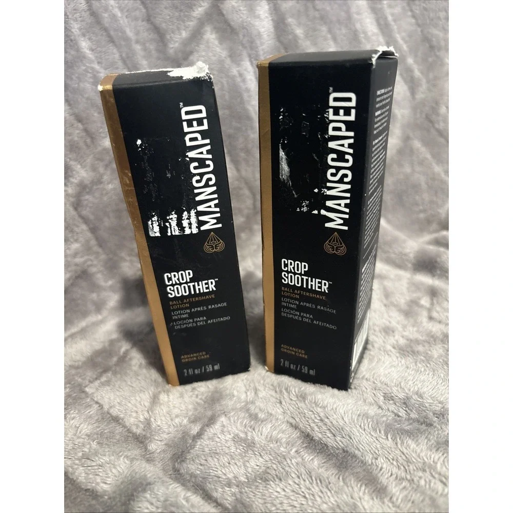 Lot Of 2- Manscaped Crop Soother Ball Aftershave Lotion 2 Oz‎ - New Sealed